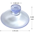 thumbnail image 2 of Aoyoho Diameter 20MM Mini Clear Plastic Suction Cups without Hooks Pack of 120, 2 of 6