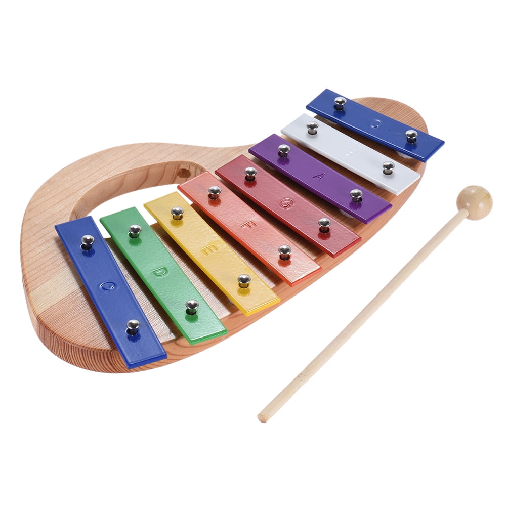 Kentop Bois de Pin Xylophone 8-Note pour bébé et Enfant Percussion éducatif de développement 