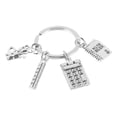thumbnail image 4 of CTIRCHIU Rectangular Key with Bookkeeping Symbol for Teachers Day, 1 Set, Size 1.9In x 1.1In x 0.1In, 4 of 7