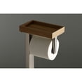 thumbnail image 4 of Kingston Brass SCC8508 Freestanding Toilet Paper Holder with Storage Shelf in Brushed Nickel, 4 of 8