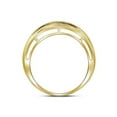 thumbnail image 2 of Yellow-tone Sterling Silver Mens Round Diamond Wedding Band Ring 1/5 Cttw, 2 of 2