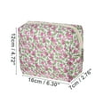 thumbnail image 2 of 1 Pc Women Portable Peony Cosmetic Bag for Vacation Business Travel White Pink Polyester, 2 of 3