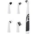 thumbnail image 2 of 4in1 Electric Sonic Scrubber Cleaning Brush with 4 Replacement Heads Dirt Oil Dust Household Brush for Tub Bathroom Kitchen, 2 of 8