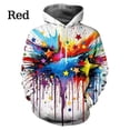 thumbnail image 2 of Sudadera con capucha colorida con estampado 3D para hombre, sudadera con patrón de salpicaduras de pintura, sudadera de moda Harajuku, sudaderas con capucha de calle, camisetas de manga larga, 2 of 5