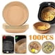 thumbnail image 1 of 100pcs Air Fryer Disposable Non-stick Baking Steamer Paper Liner Parchment Round, 1 of 5