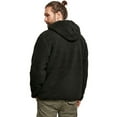 thumbnail image 2 of BRANDIT INDIVIDUAL WEAR Adult Male Hooded Fleece Quarter Zip Pullover, Color: Black, Size: XL, 2 of 7