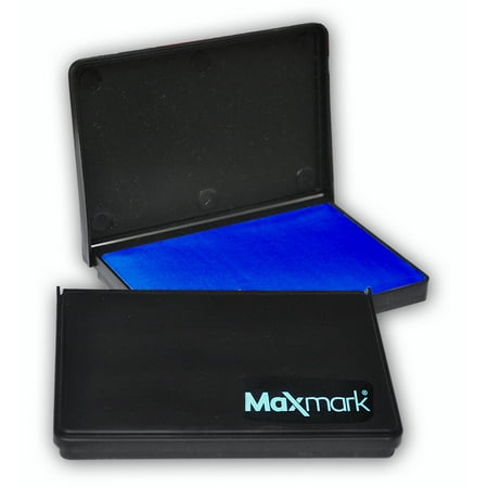 Purple Ink Pad - MaxMark Large Blue Stamp Pad - 2-3/4 by 4-1/4 - Premium Felt Pad
