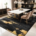 thumbnail image 4 of Bleum Cade 5'x7' Area Rugs for Living Room, Modern Abstract Rug Ultra Soft Washable Rugs for Bedroom, Anti Slip Durable Carpet Home Decor for Dining Room,Black Gold, 4 of 11