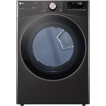 LG DLGX4001B 7.4 Cu. Ft. Black Steel Ultra Large Capacity Smart Front Load Gas Dryer