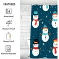 thumbnail image 2 of Christmas Snowmen Funny Texture Shower Curtain for Bathroom Shower Curtain Set with 12 Hooks Waterproof Fabric Bath Curtain for Bathtub Restroom Decor, 72 X 72 in, 2 of 6