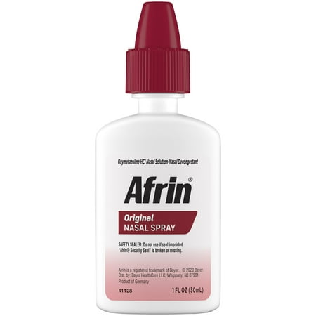 (2 pack) Afrin Original 12 Hour Nasal Congestion Relief Spray - 30 ml