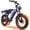 Purple, variant on ESKUTE Electric Dirt Bike for Adults & Teens, 1500W Motor, 30+ MPH, 48V 41.6Ah Removable Battery, 20"x4.0" Fat Tires, NFC Unlock, 7-Speed, Black