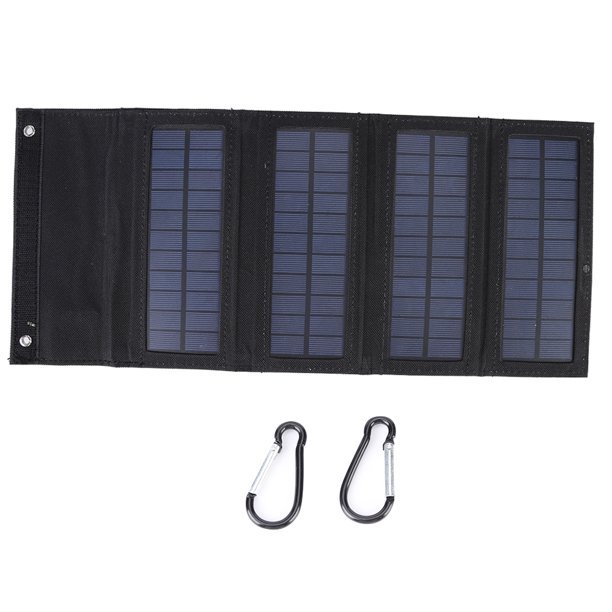 Panel Solar 8W Outdoors Monolítico Silicon 4 Plegables Carga Portátil A Prueba Rasguños para El Banco Del