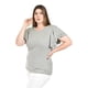 thumbnail image 2 of Blusa casual con olanes Roman Fashion /Tallas Extras, 1748 (Gris) gris 42, 2 of 5