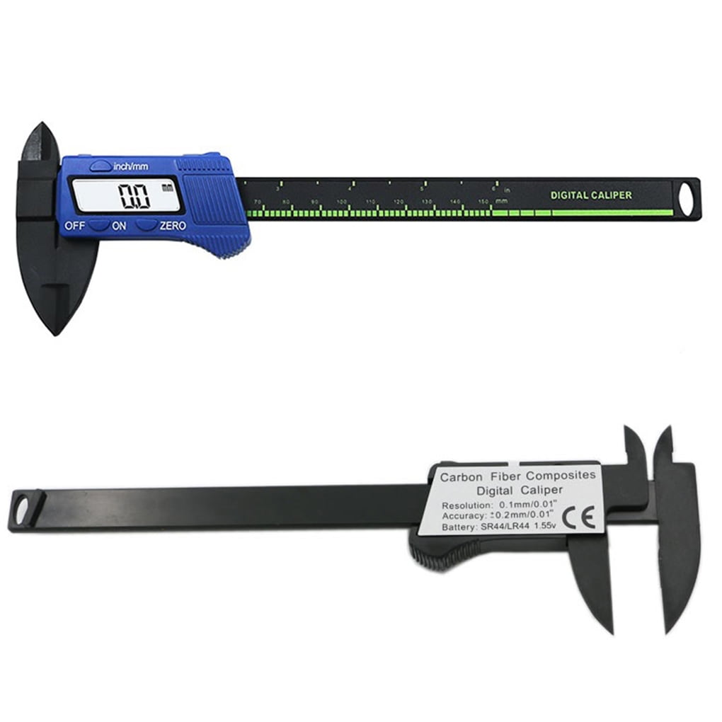 ChenyanAwesom Vernier Caliper Plastic Carbon Fiber Electronic Digital Display Vernier Caliper 0-150mm Measurement Tool Inner Diameter Card Measuring Tool Color : Black, Size : 150MM ChenyanAwesom Vernier Caliper Plastic Carbon Fiber Electronic Digital Display Vernier Caliper 0-150mm Measurement Tool Inner Diameter Card Measuring Tool Color : Black, Size : 150MM