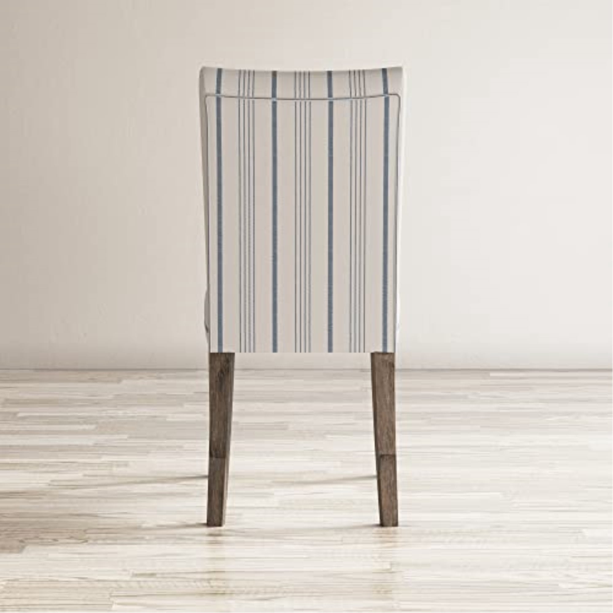 Jofran Eastern Tides Coastal Wire-Brushed Acacia Upholstered Parsons Dining Chair (Set of 2)