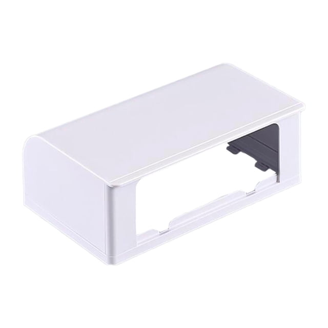 Cubierta impermeable para tomacorriente de 2 entradas, protección para interruptor de pared, caja de enchufes, estuche protector para baño, exterior e Blanco