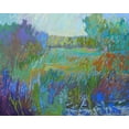 thumbnail image 2 of Schmidt, Jane 14x12 White Modern Wood Framed Museum Art Print Titled - Color Field No. 67, 2 of 4