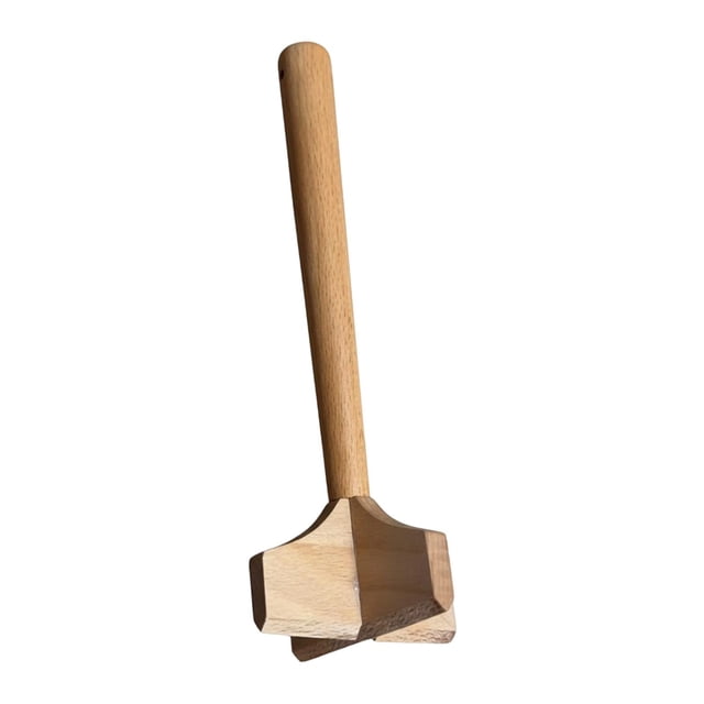 Potato Masher Machacador Profesional para Carne Picada Triturador de Alimentos de Madera Durabilidad y Eficiencia Ergonómica Adecuada para Preparación de Recetas Hogar 8.5cmx8.5cmx26cm