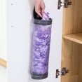thumbnail image 6 of Bag Holder for Plastic Bags,Mesh Hanging Grocery Bag Dispenser, Foldable Washable Breathable Hanging Mesh Garbage Bag for Kitchen-Gray, 6 of 7