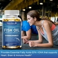 thumbnail image 5 of (3 Pack)Fish Oil Omega 3 Supplements - Supports Heart Health, 1000 Mg Fish Oil, Omega-3, EPA&DHA,120 Softgels, 5 of 8