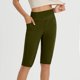 thumbnail image 1 of Karight Women Knee Length Leggings Yoga Capris High Waisted Tummy Control Yoga Pants Athletic Biker Shorts with Pockets, 1 of 6