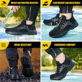 thumbnail image 7 of Vantalaria Steel Toe Shoes for Men Women Breathable Safety Work Footwear with Lightweight Durable Soft Sole Puncture-Resistant Sneakers, 7 of 7