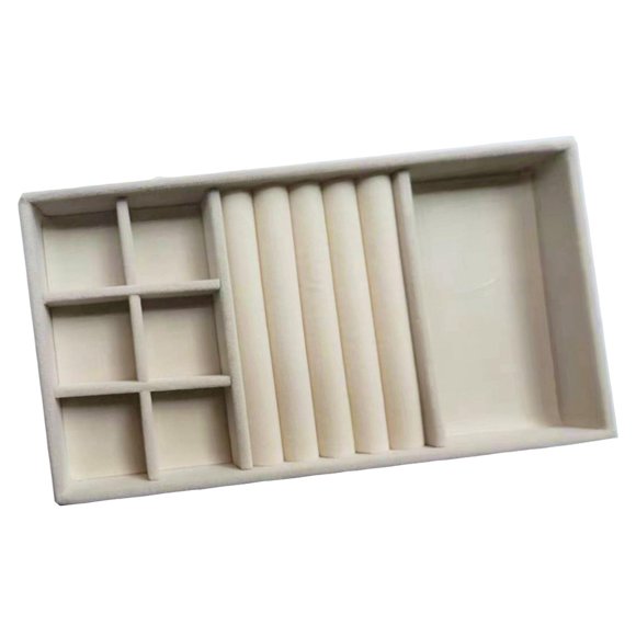 Bandeja apilable para joyas, caja de almacenamiento portátil multiusos de terciopelo, cajón para joyas otros