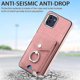 thumbnail image 2 of Funda para Samsung Galaxy A03 de 164 mm con anillo de cuero con textura de piel galvanizada y tarjetero (negro), 2 of 5