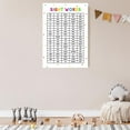 thumbnail image 6 of HFDF Sight Words100 Sight Words Posters Educational Charts, Classroom Wall Art, Homeschool poster, Classroom decor,Nursery classroom, homeschool place, children's bedroom, playroom 16x20inch Framed, 6 of 6