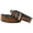 Brown Tulip, variant on Small 13''- 17'' Cow Leather USA Challenger Western Tooled Puppy Dog Collar 60FK12