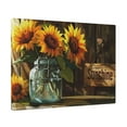 thumbnail image 2 of 12x16 inch 'Sunshine' Slogan Sunflower Vase Decorative Painting,Farmhouse Garden Yard Wall Decor Paintings Prints,Gift For Flower Lovers,Home Living Room,Lounge,Office Decor Modern Art Poster, 2 of 6