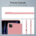 thumbnail image 2 of Allytechgroup iPad Pro 11 Inch M4 Case 2024, Ultra Slim Thin Lightweight Soft Silicone Back Shell Bumper Shockproof Protective Case Cover for Apple iPad Pro 11 Inch M4 2024 5th Gen, Pink, 2 of 9