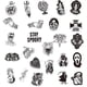 thumbnail image 3 of Gothic Stickers, 50 Pcs Goth Vinyl Sticker Pack, Waterproof Skeleton Stickers for Laptops, Water Bottles, Phone Case, Skull Stickers Decals for Teens, 3 of 4