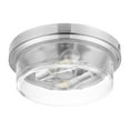 thumbnail image 1 of Prominence Home Madalyn 13" Ceiling Light, Clear Drum Glass, Brushed Nickel, 1 of 10