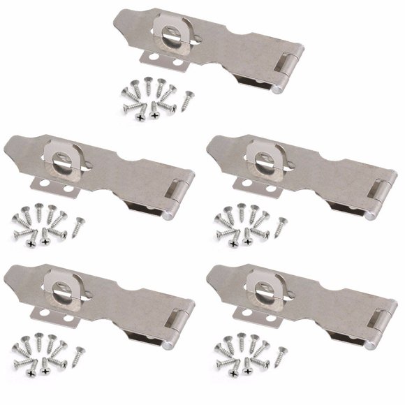 Wideskall Pivotant de Sécurité Plaqué Zinc 3 Pouces Pouces avec Vis (Lot de 5)