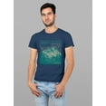 thumbnail image 2 of Wavey Rocky Mountains T-shirt Color Men's -SelectDesign, 2 of 4