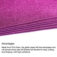 thumbnail image 4 of Glitter EVA Foam Sheets Soft Paper Self-Adhesive 11.8x7.8 Inch Dark Purple 6 Pcs, 4 of 7