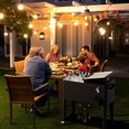 thumbnail image 7 of FreeLung 80QT Rolling Cooler Cart with Wheels Ice Chest Outdoor Backyard Coolers on Wheels Black, 7 of 7