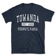 thumbnail image 1 of Towanda Pennsylvania Classic Established Men's Cotton T-Shirt, 1 of 1