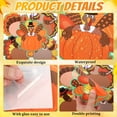 thumbnail image 3 of 54 Pcs Thanksgiving Turkey Cut-Outs Double Printed Fall Paper Decor for Thanksgiving Bulletin Board Classroom Decoration (Turkey Ripe 54), 3 of 8