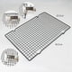 thumbnail image 2 of 3Pcs Cake Cooling Rack, Black Carbon Steel Bread Drying Net, Baking Tool, Non Stick Cooling Net, Baking Tray, Net Rack A, 2 of 5