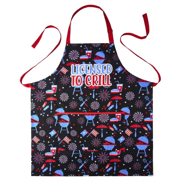 Licensed to Grill Patriotic Apron, Multicolor, One Size