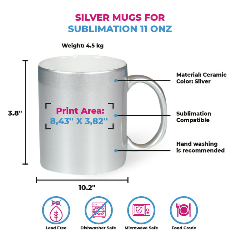 Shop Now: Metallic Gold Sublimation Mugs - 4 Pack (11oz