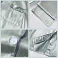 thumbnail image 5 of MuZeFu Pajamas for Women Set Satin Women's Satins Silk Nightwear Tank Tops Shorts Blouse Trousers Four-Piece Pajamas Sets, 5 of 7