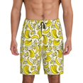 thumbnail image 1 of Fotbe Banana Pantalones Cortos de Pijama para Hombre, Ropa de Dormir, Pantalones de Pijama Cortos para Hombre-3X-Large, 1 of 6