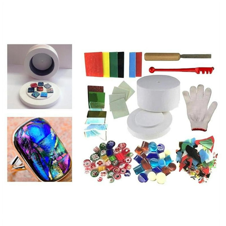 Microwave Kiln Kit Tool Set Stained Glass Fusing Supplies DIY