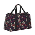 thumbnail image 2 of Easygdp Roses Skulls Bolsa de Gimnasio, Bolsa de Viaje Duffel, Bolsa de Fin de Semana con Compartimentos, Bolsa de Mano para Noche, 2 of 7