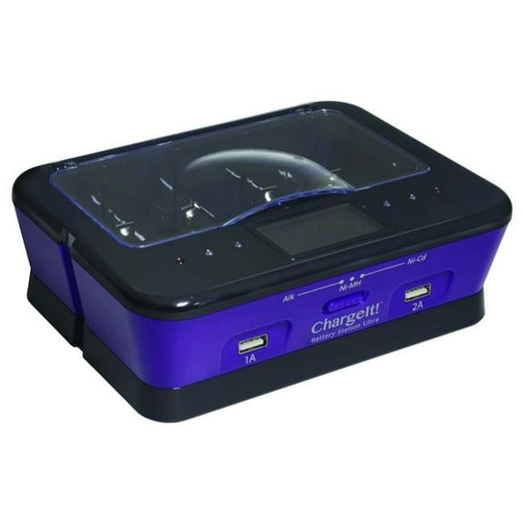 Aura Unlimited 91959-PG ChargeIt! Recharge Alkaline Batteries! - Lavendar