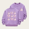 thumbnail image 7 of Cowsor Toddler Baby Girl Halloween Outfit Letter Embroidery Sweatshirt Crewneck Pullover Long Sleeve Clothes, 7 of 7